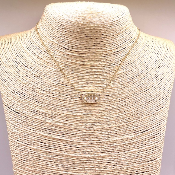 KENDRA SCOTT ELISA Pendant Necklace With Drusy Stone 15” With 2.5” Extender - Picture 3 of 3